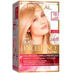 TINTURA IMEDIA CREMOSO EXCELLENCE 10.1 LOURO CLARISSIMO ACINZENTADO