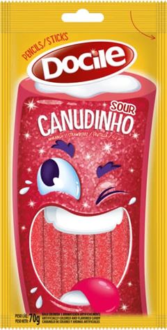 Bala Canudinho Morango versão 2 70g