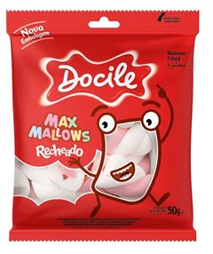 Maxmallows Twist Rosa e Branco Baunilha 50g