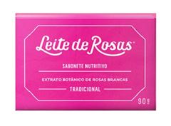 Sabonete Nutritivo Leite de Rosas Tradicional com 1 Unidade