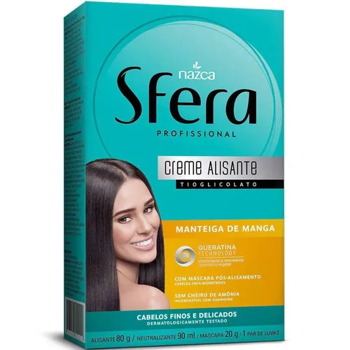 Creme Alisante Sfera Máscara de Manga & Queratina