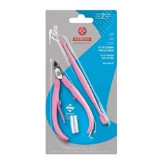 Alicate Mundial para Cutícula Flex + Espátula 168-RL