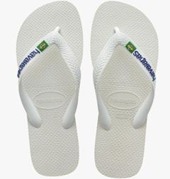 Sandalia Havaianas Brasil Logo Branco 41/42