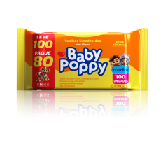 Baby Poppy Toalhas Umedecidas Classic 100 unidades