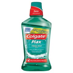 ENXAGUANTE BUCAL COLGATE PLAX FRESH MINT LEVE 500 PAGUE 350