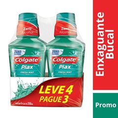 Enxaguante Bucal Colgate Plax Fresh Mint Leve 4 Pague 3