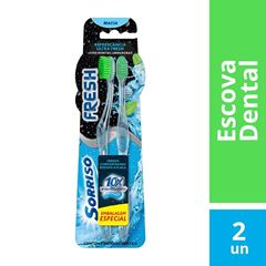 Escova Dental Sorriso Fresh Embalagem Com 2  UN