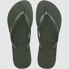 Sandália Havaianas Slim Lisa Verde Oliva 35/36