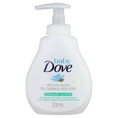 SABONETE LIQUIDO INFANTIL BABY DOVE HIDRATACAO SENSIVEL 200ML