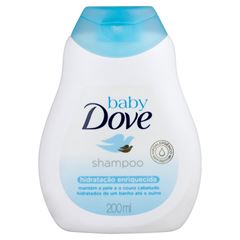 SHAMPOO INFANTIL BABY DOVE HIDRATACAO ENRIQUECIDA 200ML