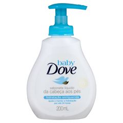 SABONETE LIQUIDO INFANTIL BABY DOVE HIDRATACAO ENRIQUECIDA 200ML