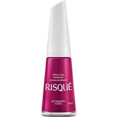 Esmalte Risqué Cremoso Léo Mandou Flores - Encartelado