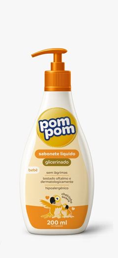 Sabonete Líquido Infantil Pom Pom Glicerinado 200ml