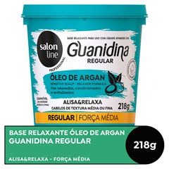 GUANIDINA OLEO DE ARGAN ALISA E RELAXA SALON LINE 218GR