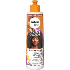 ATIVADOR DE CACHOS SOS CACHOS OLEO DE MANGA SALON LINE 300ML