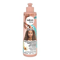 ATIVADOR DE CACHOS SOS CACHOS OLEO DE AMENDOAS SALON LINE 300ML