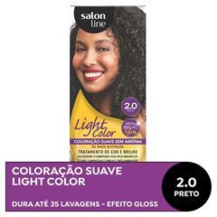 COLORACAO SUAVE LIGHT COLOR 2.0 PRETO SALON LINE