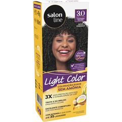 COLORACAO SUAVE LIGHT COLOR 3.0 CASTANHO ESCURO SALON LINE