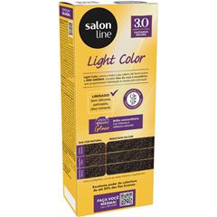 COLORACAO SUAVE LIGHT COLOR 3.0 CASTANHO ESCURO SALON LINE