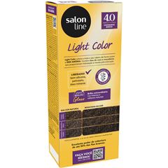 COLORACAO SUAVE LIGHT COLOR 4.0 CASTANHO MEDIO SALON LINE