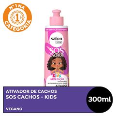 ATIVADOR DE CACHOS SOS CACHOS KIDS HIDRATACAO SALON LINE 300ML