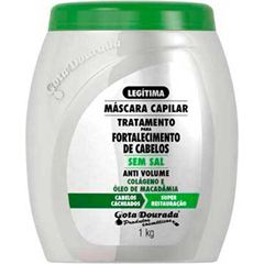 Máscara Gota Dourada Anti Volume Cabelos Cacheados