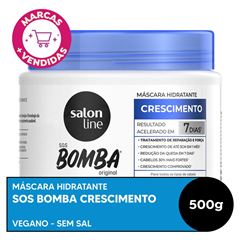 MASCARA DE HIDRATACAO SOS BOMBA ORIGINAL SALON LINE 500G