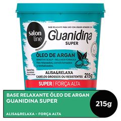 GUANIDINA OLEO DE ARGAN SUPER ALISA E RELAXA SALON LINE 215G