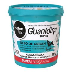 GUANIDINA OLEO DE ARGAN SUPER ALISA E RELAXA SALON LINE 215G