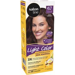 COLORACAO SUAVE LIGHT COLOR 6.7 CHOCOLATE SALON LINE