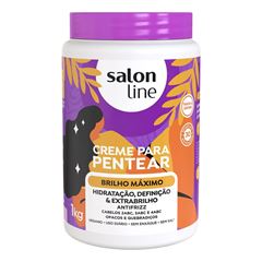 CREME PARA PENTEAR BRILHO MAXIMO SALON LINE 1KG