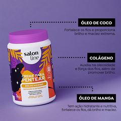 CREME PARA PENTEAR BRILHO MAXIMO SALON LINE 1KG