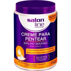 CREME PARA PENTEAR SALON LINE BRILHO MAXIMO KG PT