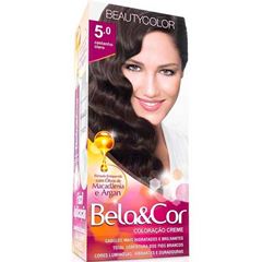 Tintura Bela&Cor Kit 5.0 Castanho Claro