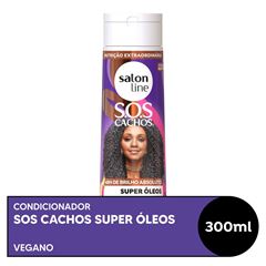 CONDICIONADOR SOS CACHOS SUPER OLEOS SALON LINE 300ML