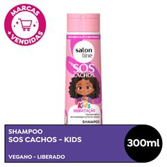 SHAMPOO SOS CACHOS KIDS HIDRATACAO SALON LINE 300ML