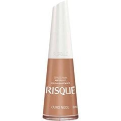 Esmalte Risqué Metalizado Ouro Nude - Solto
