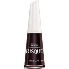 Esmalte Risqué Cremoso Preto Sepia - Solto