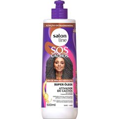 ATIVADOR DE CACHOS SOS CACHOS SUPER OLEOS SALON LINE 500ML