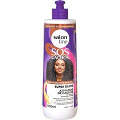 ATIVADOR DE CACHOS SOS CACHOS SUPER OLEOS SALON LINE 500ML