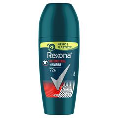 Desodorante Roll-On Rexona Masculino Antibacteriano Invisible 50ml