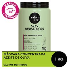 MASCARA SOS HIDRATACAO AZEITE DE OLIVA SALON LINE 1KG