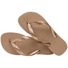 Sandália Havaianas Top Tiras Rose Gold 33/34