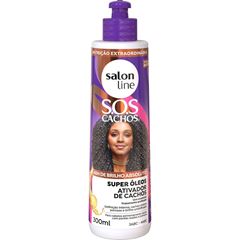 ATIVADOR DE CACHOS SOS CACHOS SUPER OLEOS SALON LINE 300ML