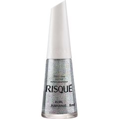 Esmalte Risqué Efeito Glitter Mil Purpurinas (solto)