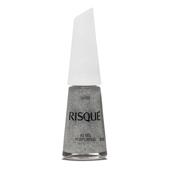 Esmalte Risqué Efeito Glitter Mil Purpurinas (encartelado)
