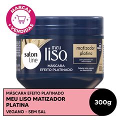 MASCARA MEU LISO MATIZADOR PLATINA SALON LINE 300G