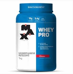 Whey Protein Pro Max Titanium Morango 1kg (Pote)