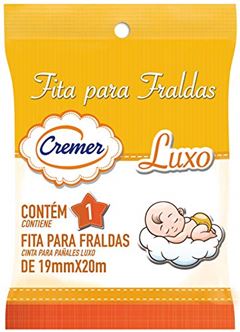 Fita para Fraldas Cremer Branca 19mm x 20m