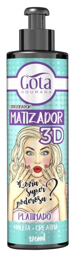 Condicionador Gota Dourada Matizador 3D Platinado
